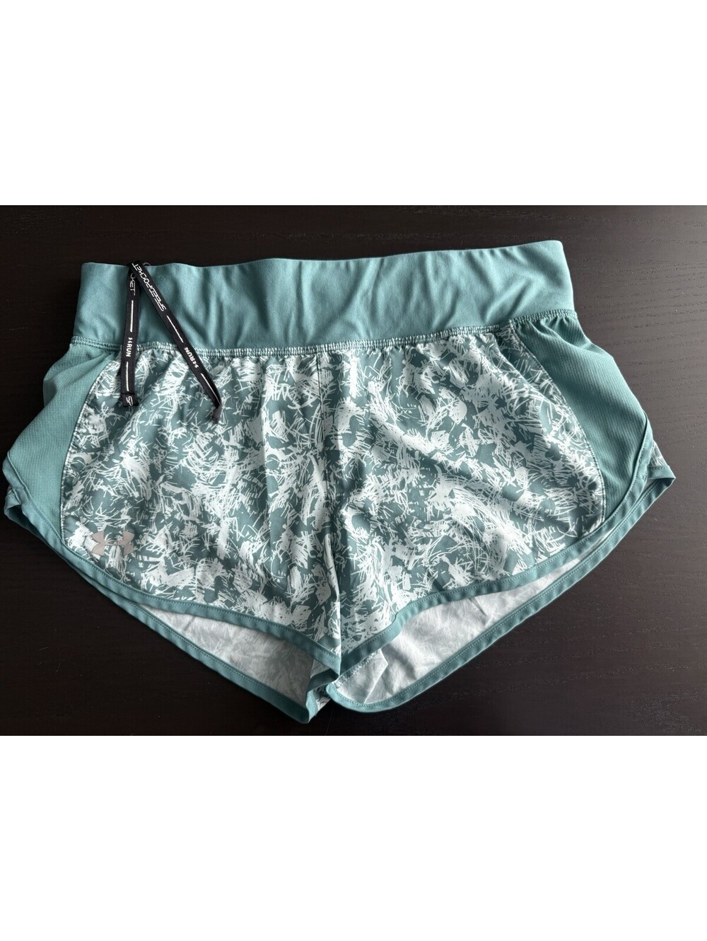 Under Armour HeatGear Speedpocket Medium 3” Teal Green Lined Running Shorts